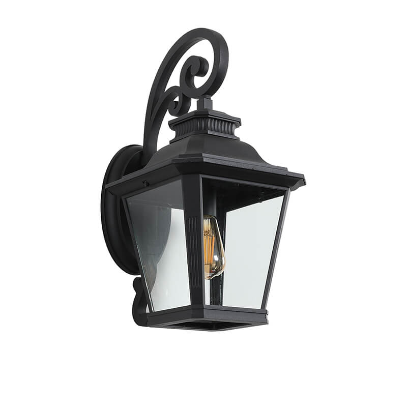 Black Aluminum Large Outdoor Wall Light