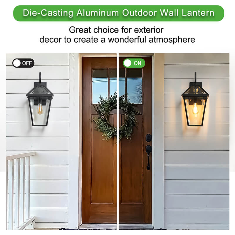 Aluminum Glass Outdoor Waterproof Wall Light