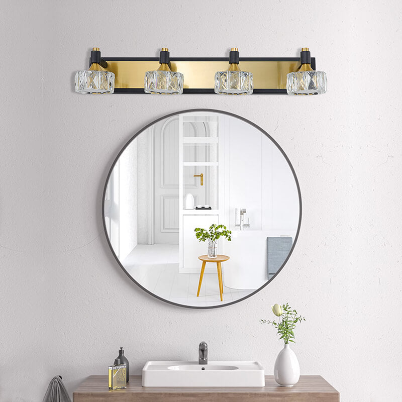 27.6" Modern LED Crystal Mirror Light 