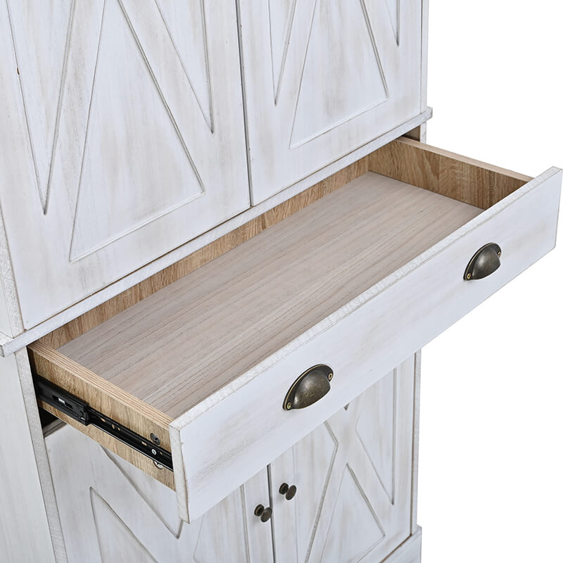 30.3" Natural Wood Sideboard Storage Cabinet