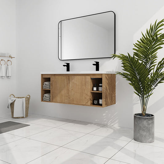 47.6" Imitative Oak Plywood Bathroom Vanity