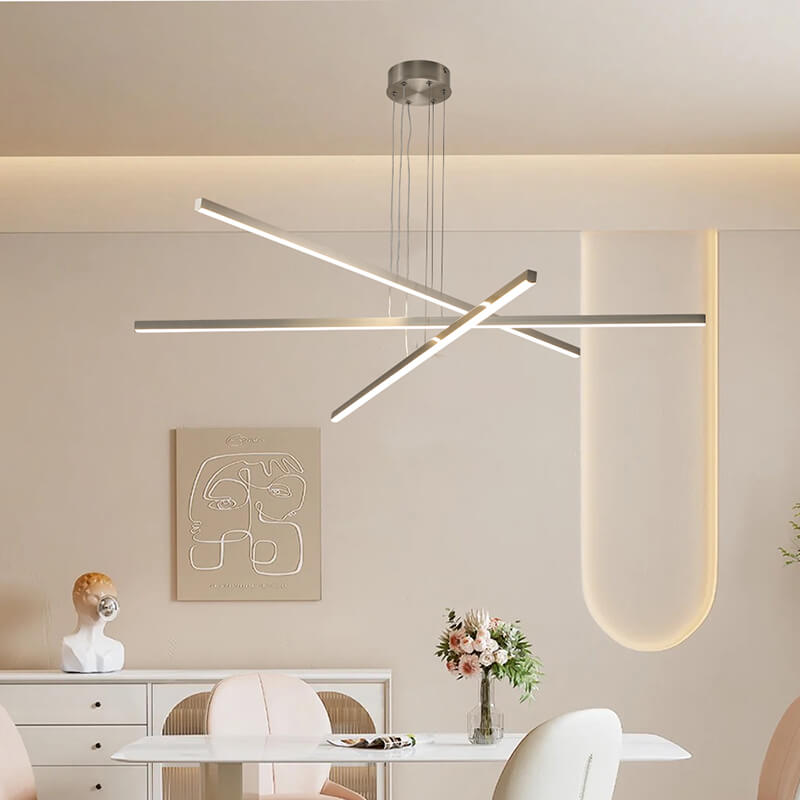 Modern Chrome Aluminum Pendant Light