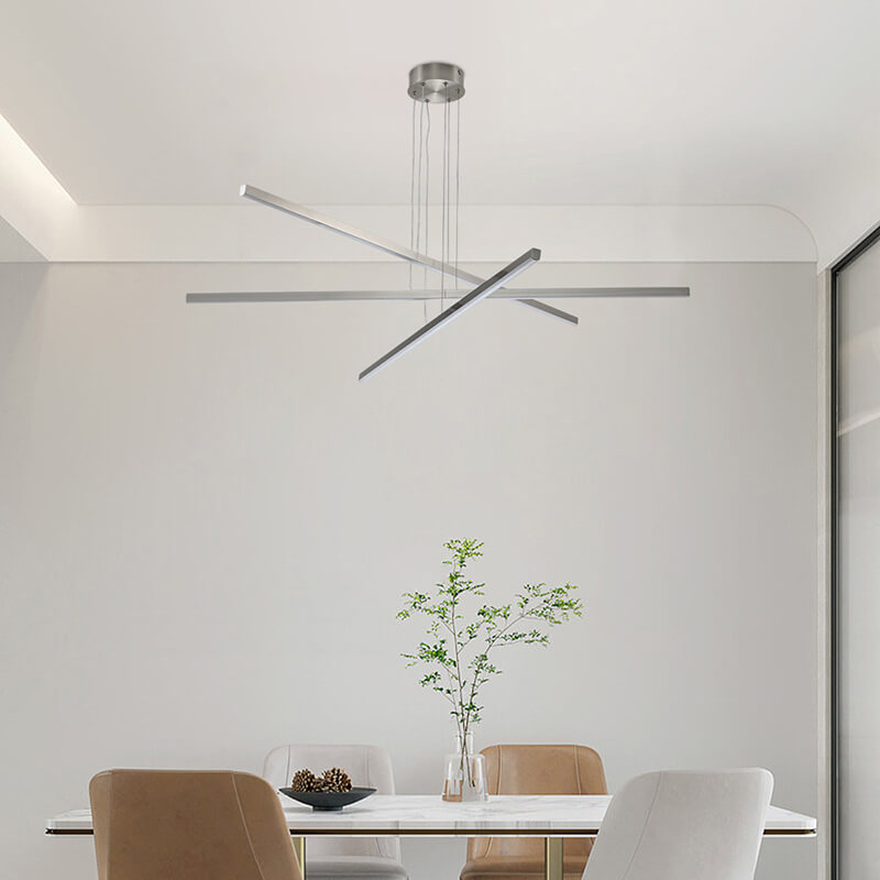 Modern Chrome Aluminum Pendant Light