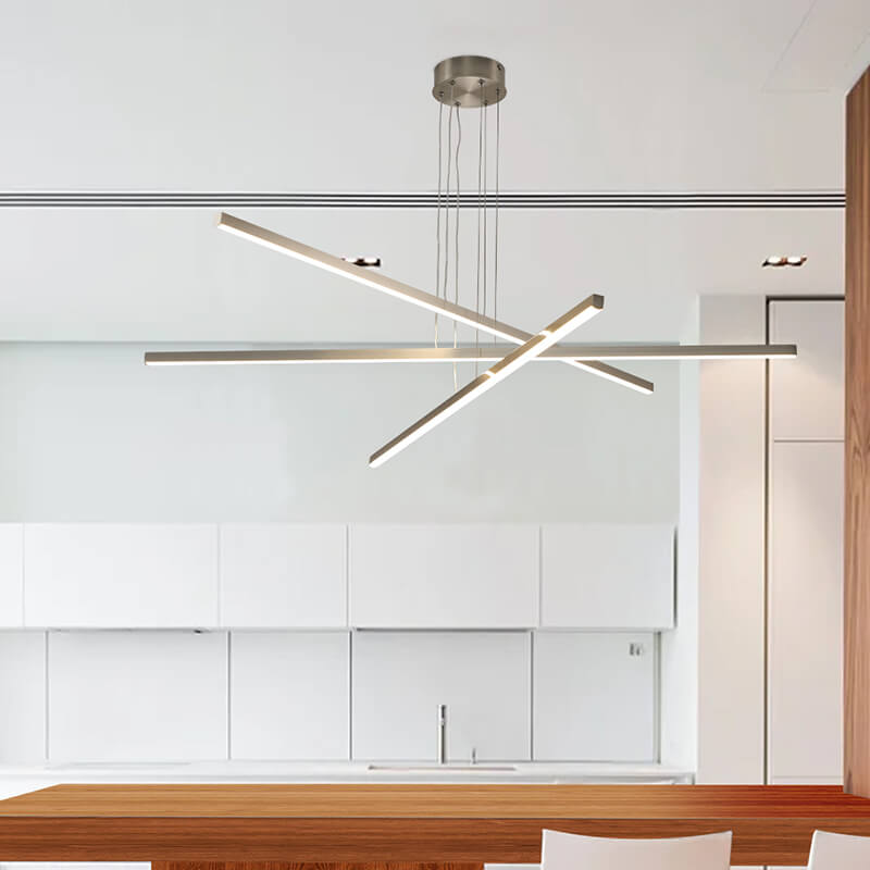 Modern Chrome Aluminum Pendant Light