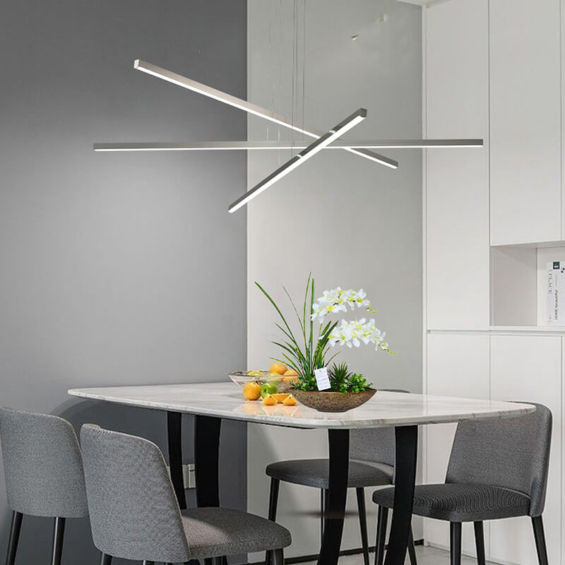 Modern Chrome Aluminum Pendant Light