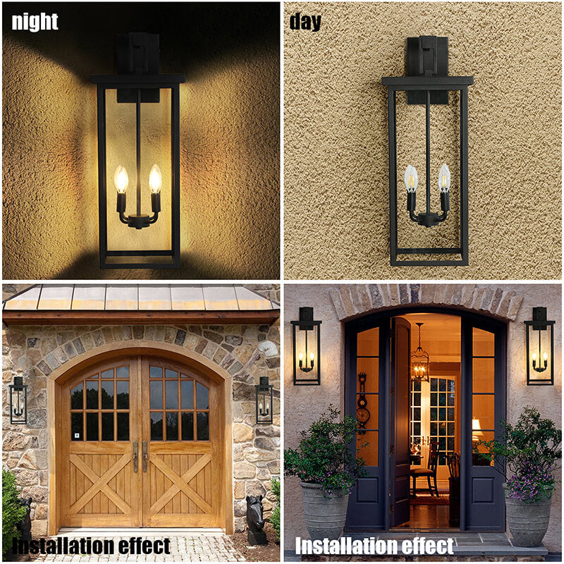 Candle Style 4-Light Outdoor Wall Light