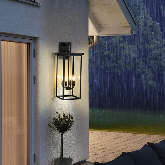 Candle Style 4-Light Outdoor Wall Light