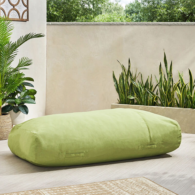 40" Green Oceanus Outdoor Water Resistant Fabric Bean Bag