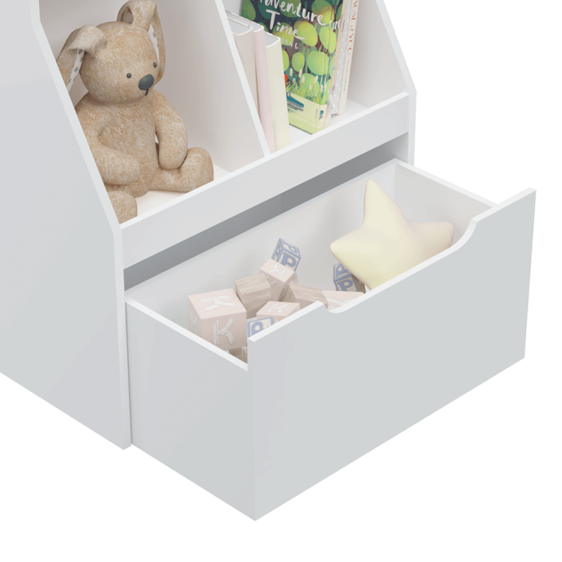 children's book organizer with shelf