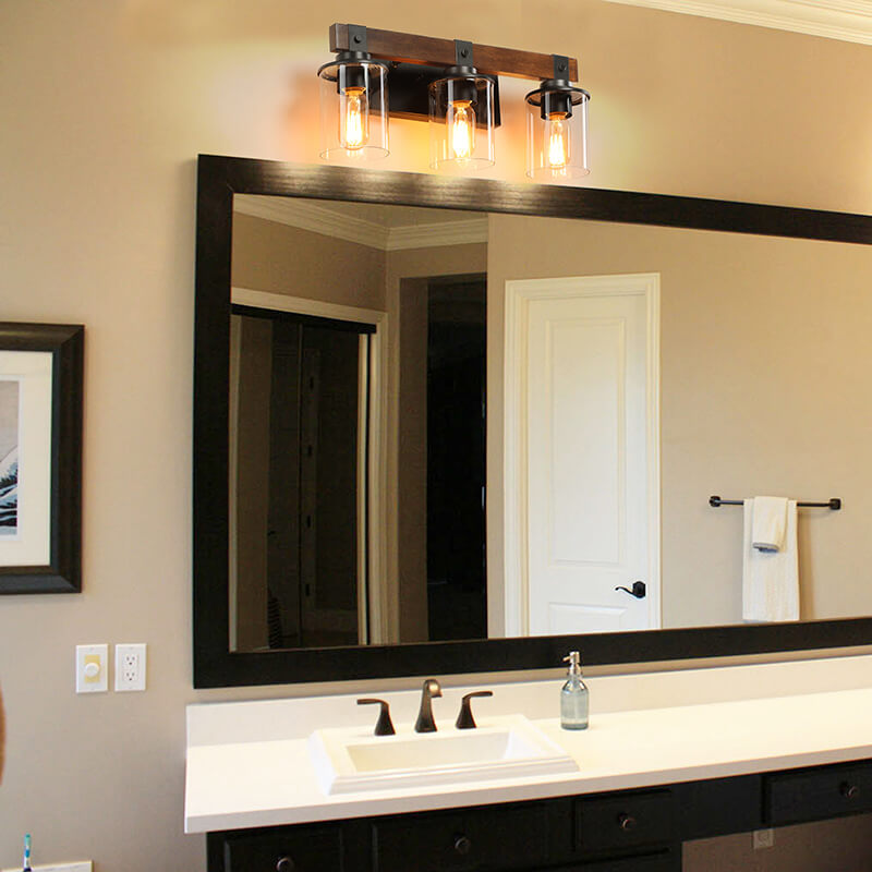 3-Lights Farmhouse Bathroom Vanity Light Fixture