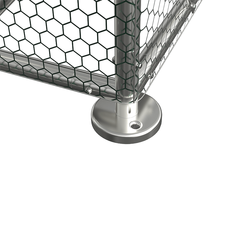 Tri-Supporting Wire Mesh Metal Chicken Coop