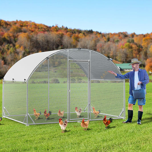 Tri-Supporting Wire Mesh Metal Chicken Coop