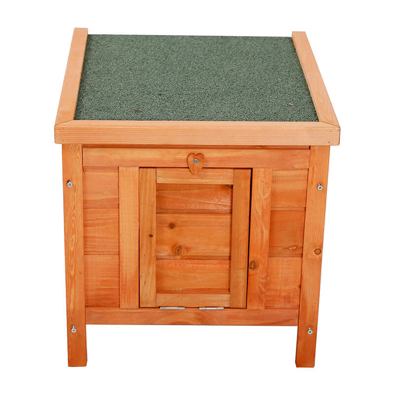 16" Brown Wooden Rabbit Hutch Pet House