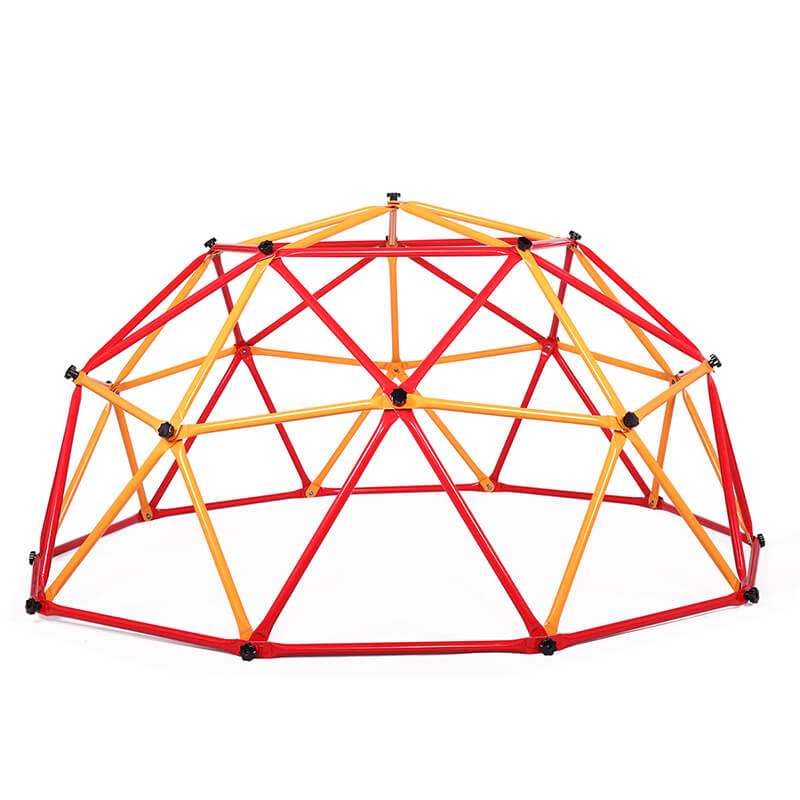 82.3" Red Kid's Dome Climber With Monkey Climbing Bars For Outdoors