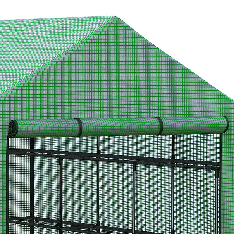 Green Outdoor Heavy Duty Walk-in Greenhouse