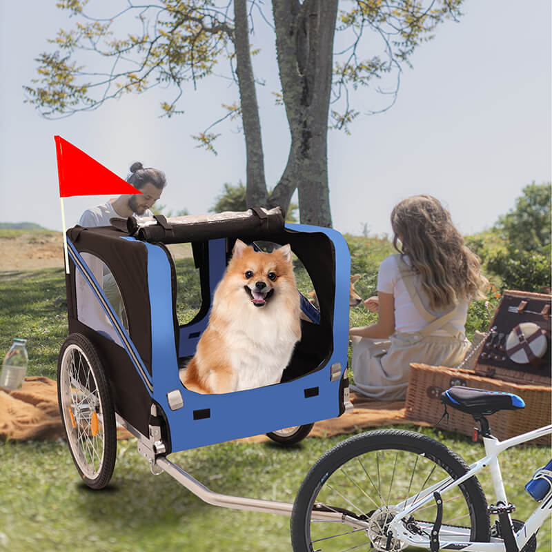 53.9" Outdoor Heavy Duty Foldable Utility Pet Stroller For Dogs