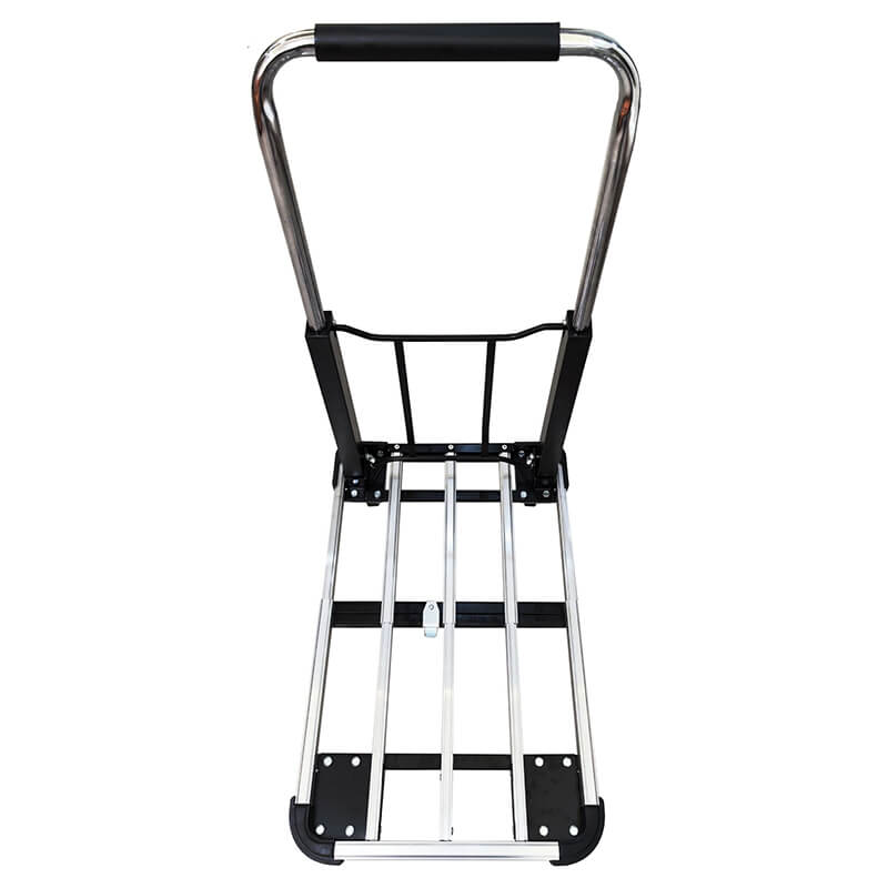 Silver Four-Wheel Hand Truck Cart