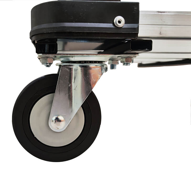 Silver Four-Wheel Hand Truck Cart