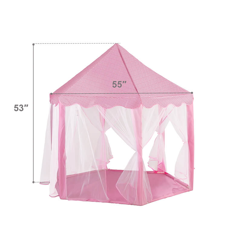 Pink Princess Castle Play House Tent