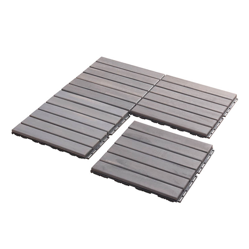 12in x 12in Solid Wood Interlocking Tiles