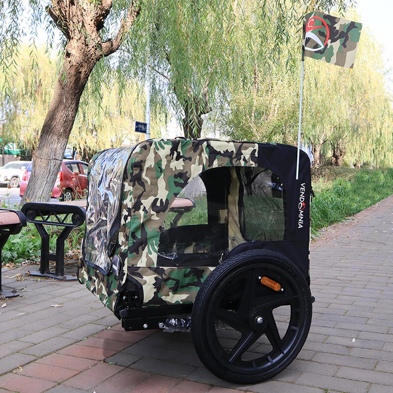 23" Camouflage Foldable Dog Pet Bicycle Stroller