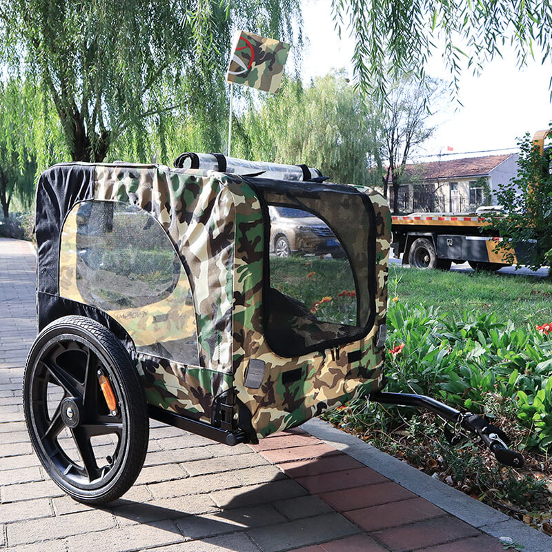 23" Camouflage Foldable Dog Pet Bicycle Stroller