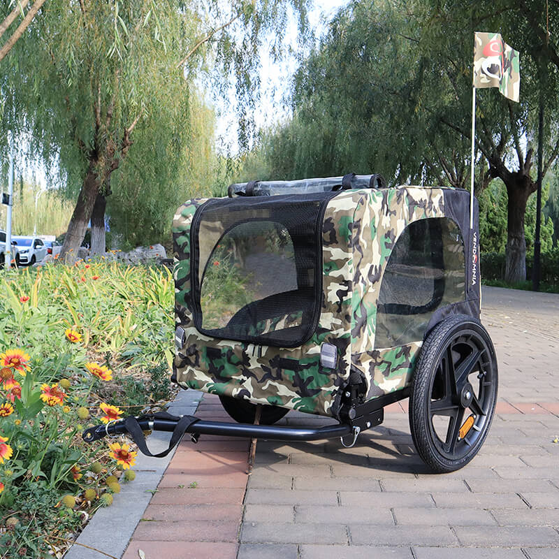 23" Camouflage Foldable Dog Pet Bicycle Stroller