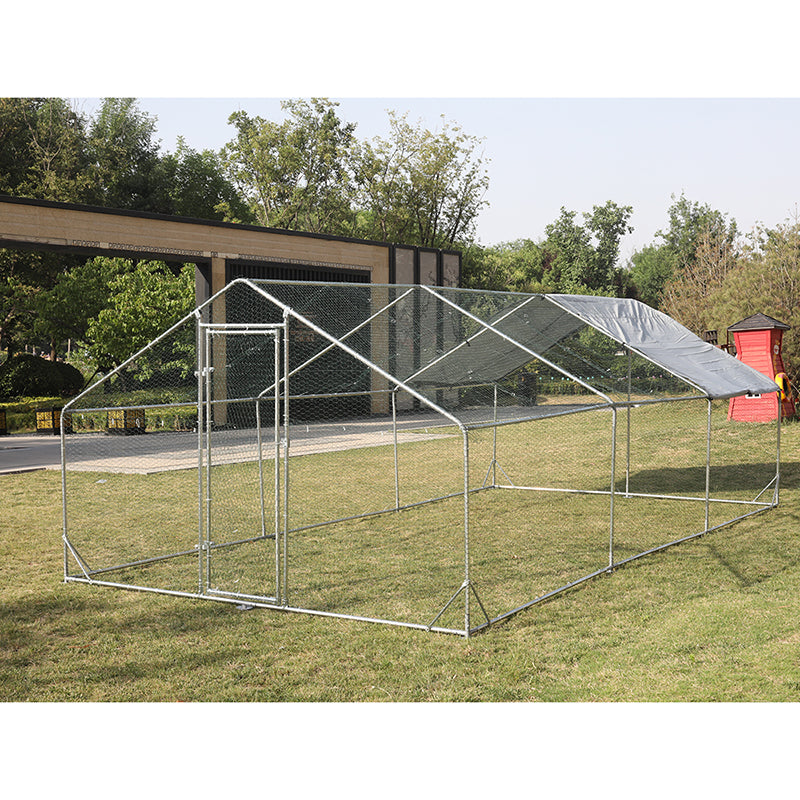 237" Large Metal Walk-in Chicken Coop 