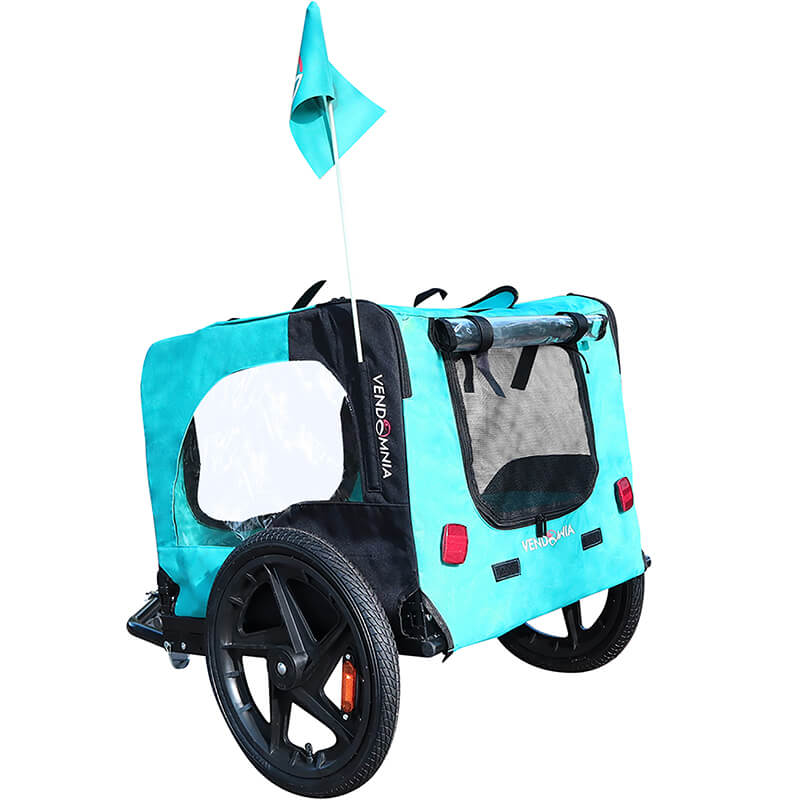 23" Light Green Foldable Dog Pet Bicycle Stroller