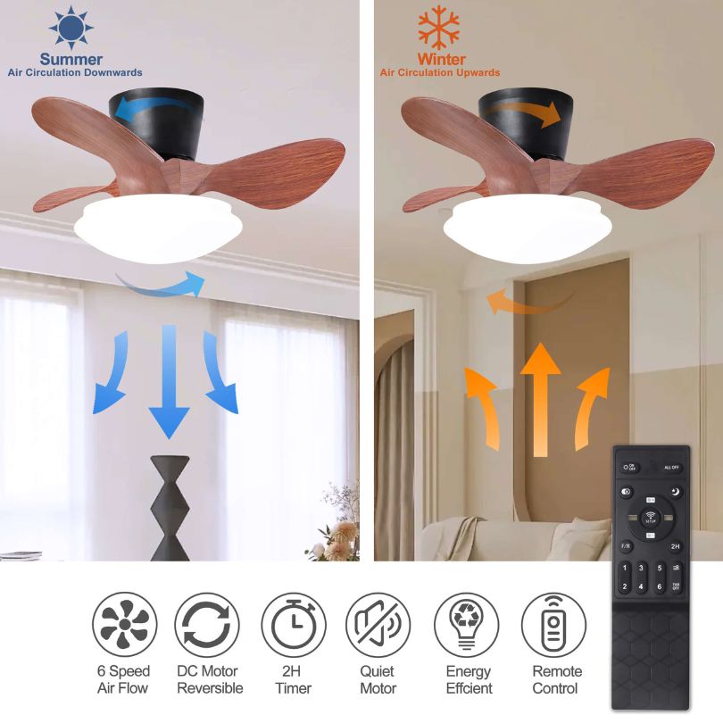 sleek fan with remote control