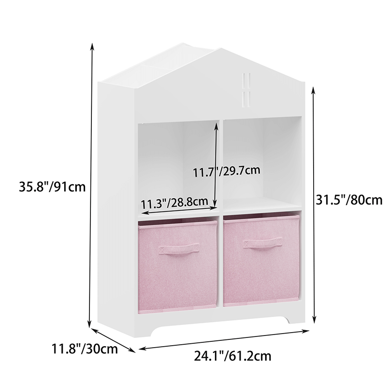 Kids Dollhouse Bookcase