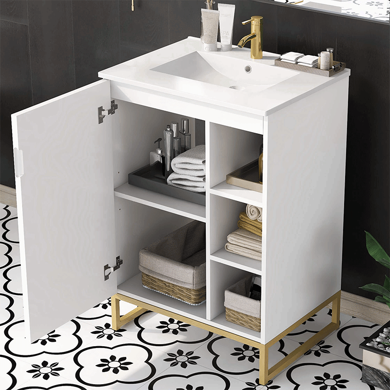 sleek bathroom storage furniture