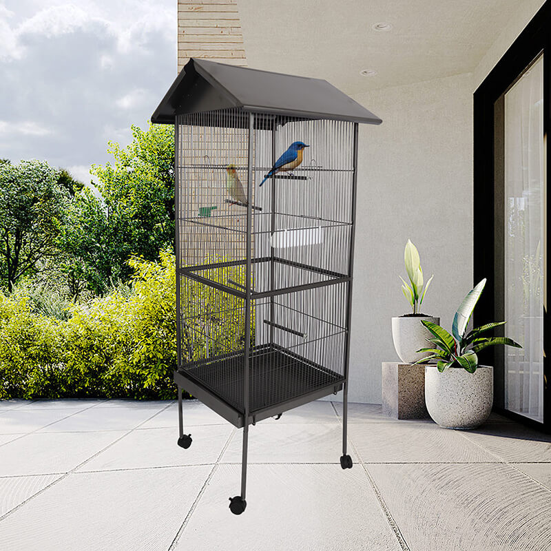 25.98" Bird Cage with Rolling Stand