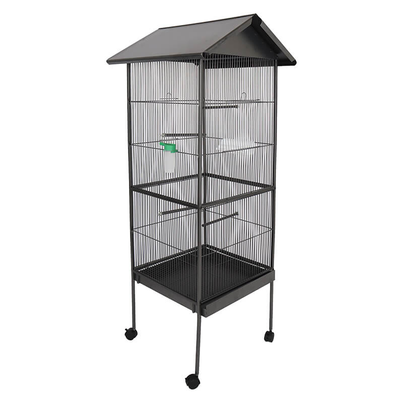 25.98" Bird Cage with Rolling Stand