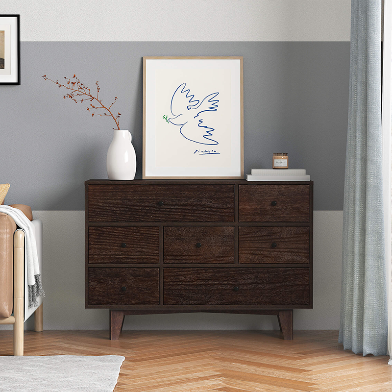 Modern Solid Wood Spray-Painted Cabinet