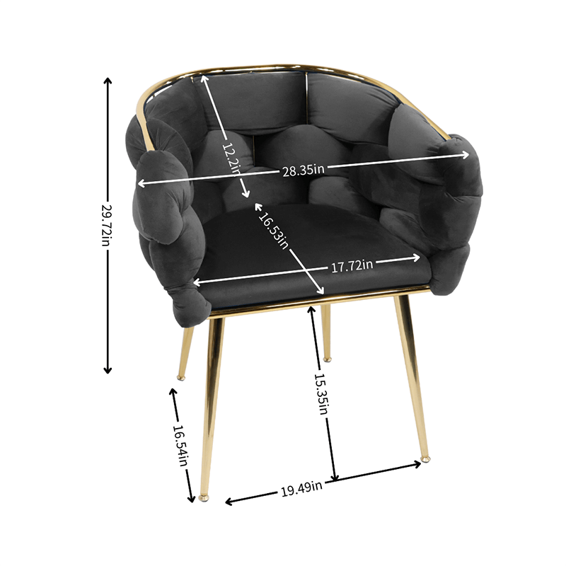 black accent chair