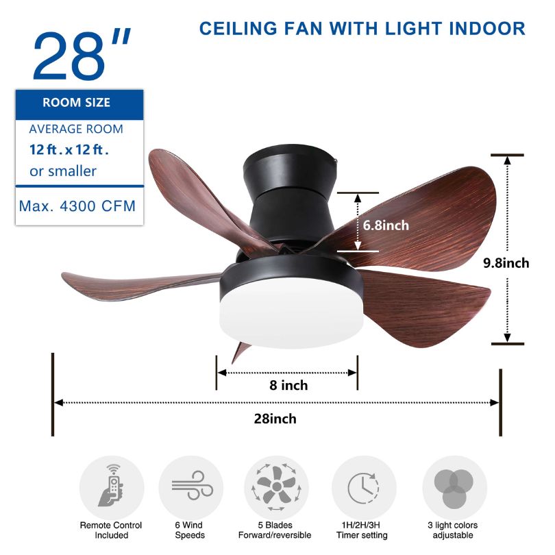 decorative lighting fixture with fan