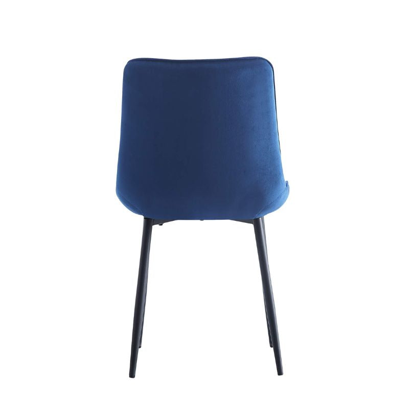 2Pcs Modern Blue Toula Dining Chairs