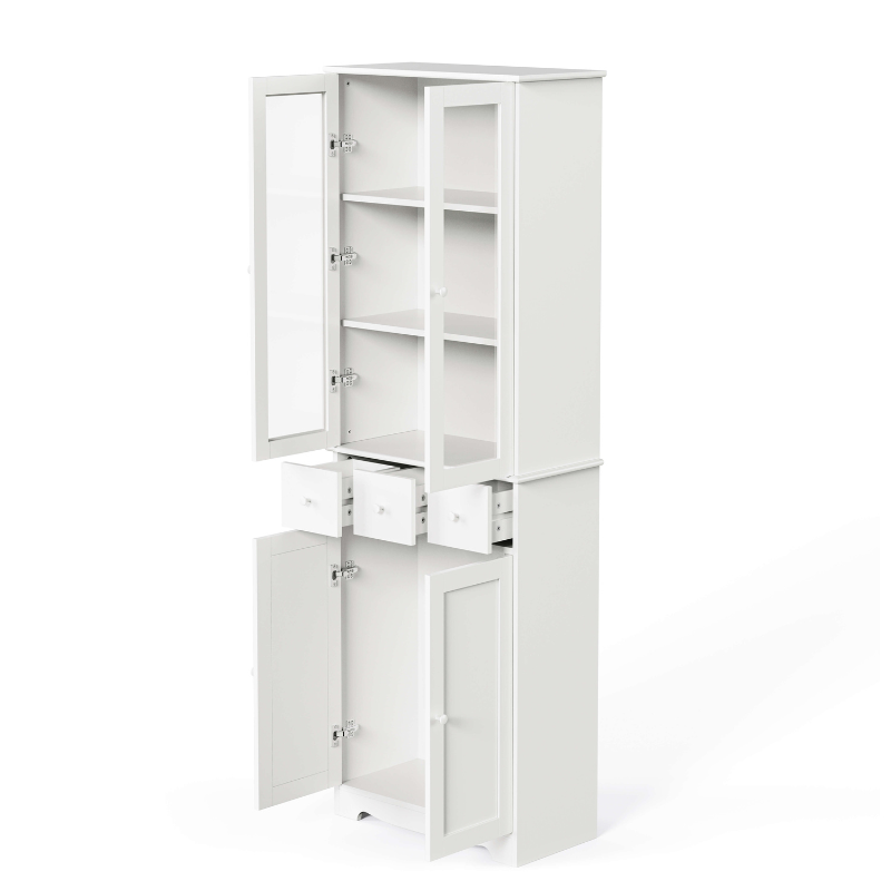 3-Tier Large Storage Bookshelf with LED Lights