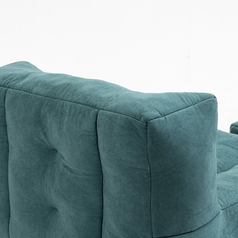 green soft tufted beanbag