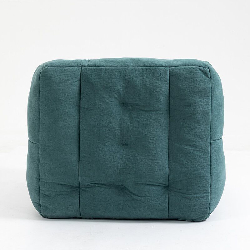 green soft tufted beanbag