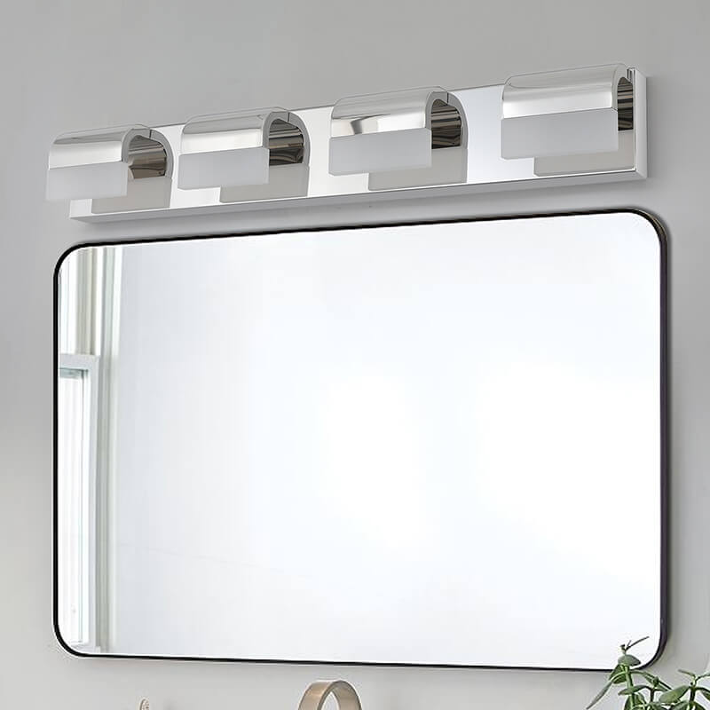 30" Modern 4-Light Chrome Bathroom Vanity LED Light