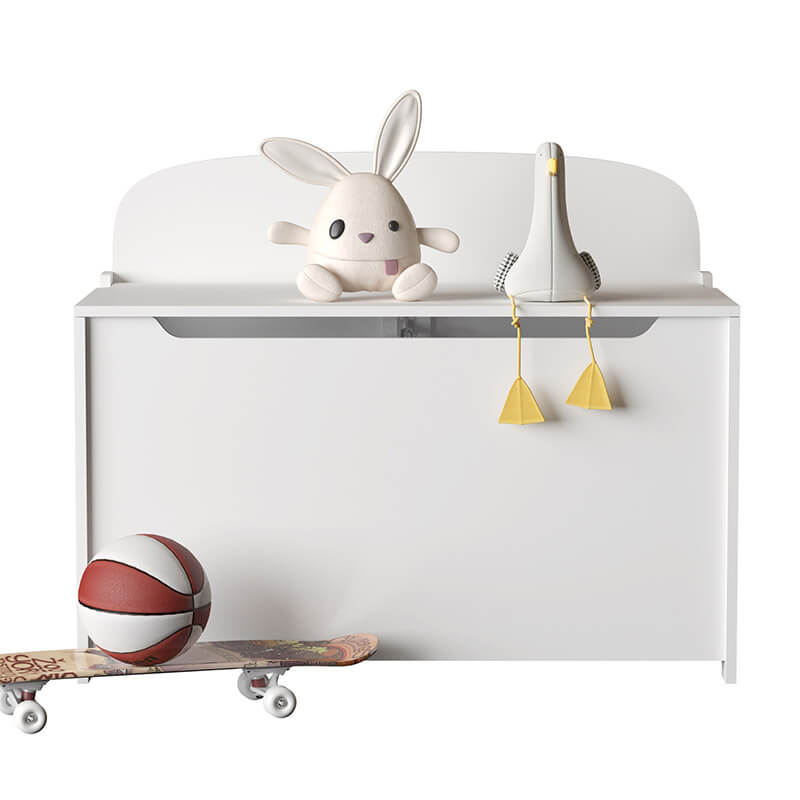 White Wooden Kids Toy Box 