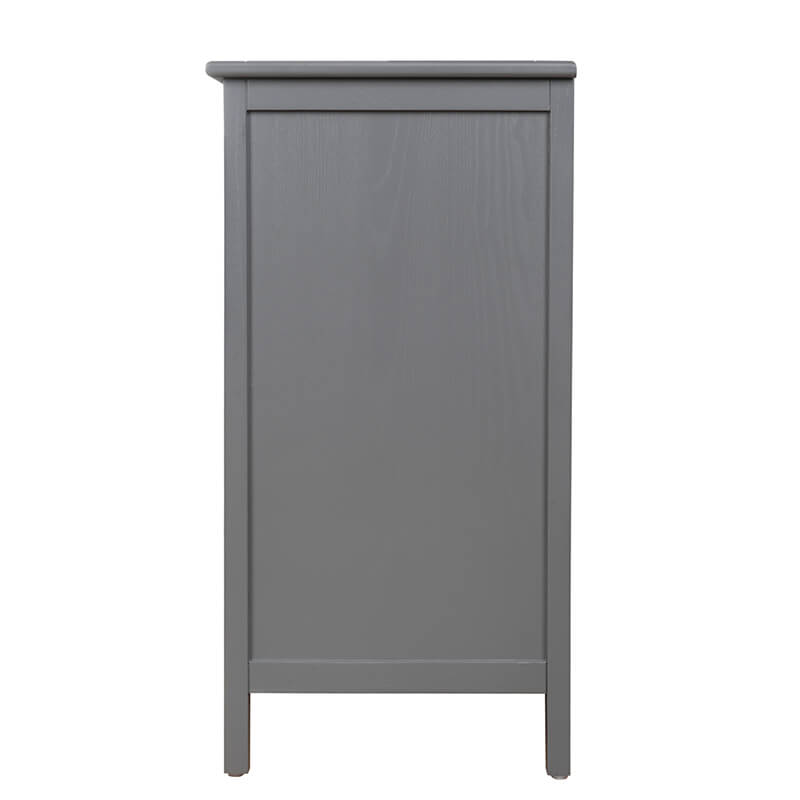 31.5" Gray Rattan Cabinet 