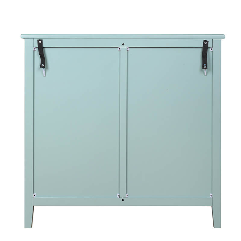 31.5" Light Green Rattan Cabinet 