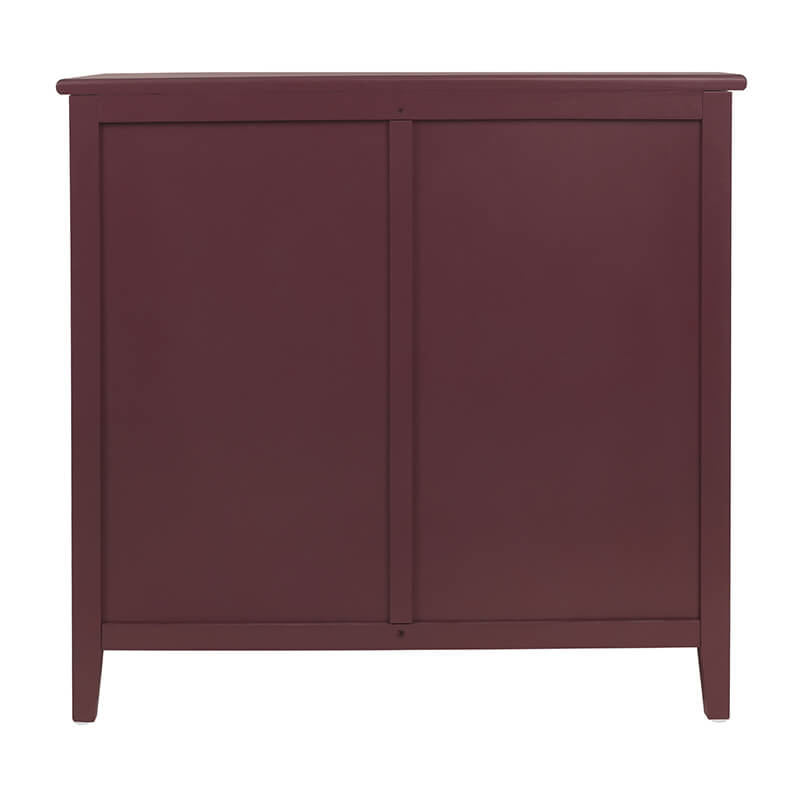 red living room sideboard