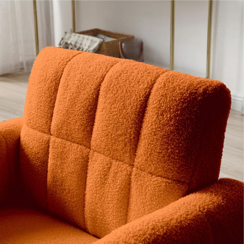 orange chair for living room