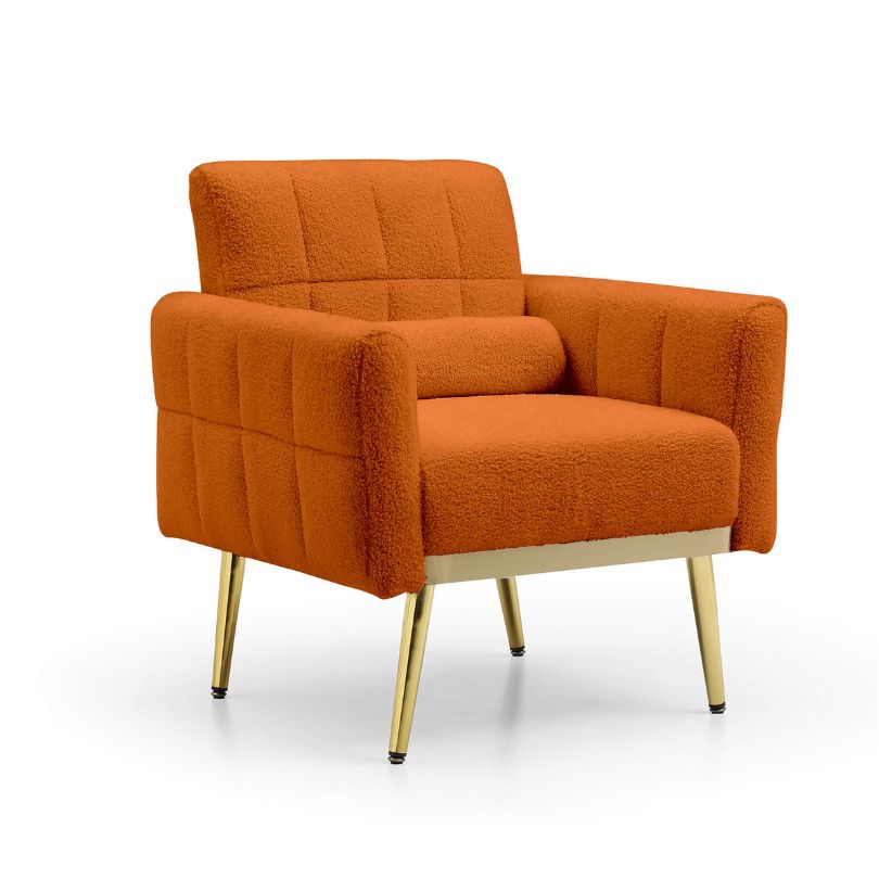 orange chair for living room