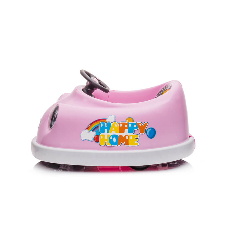 31 Pink Remote-Control Electric Bumper Car - Self-Driving Ride on Toy