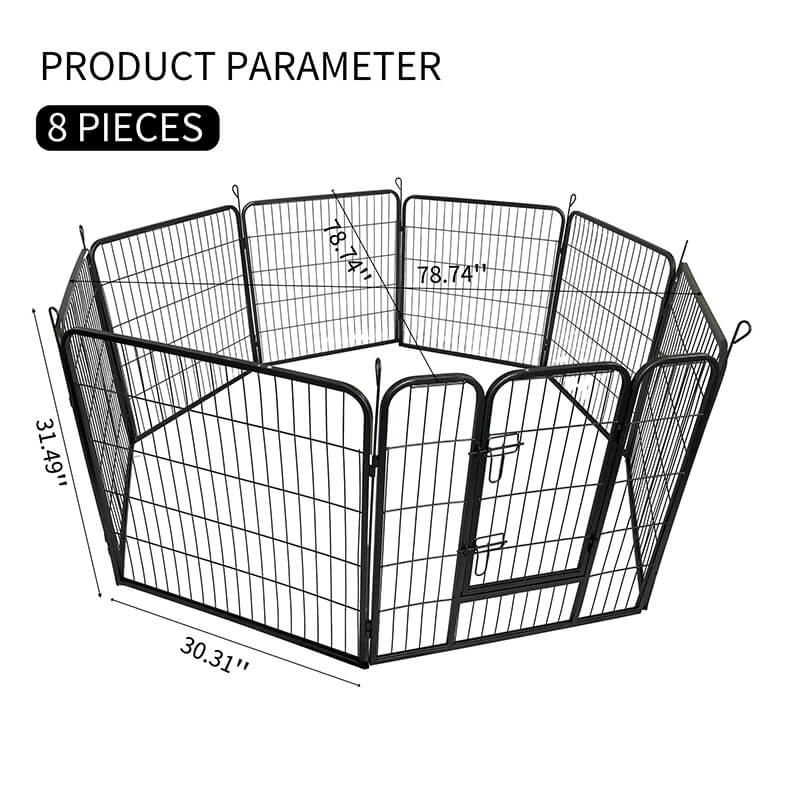 32" Medium/Small Dog Playpen Designed for Camping - 8 Panels